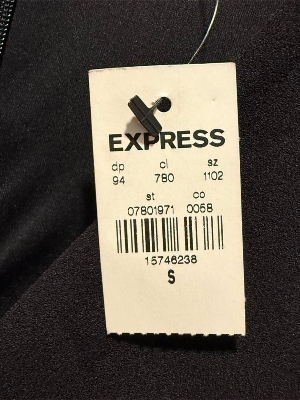 Express Black V-Neck Cap Sleeve Midi Sheath Dress - Picture 4 of 7